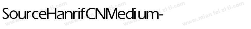 SourceHanrifCN Medium字体转换